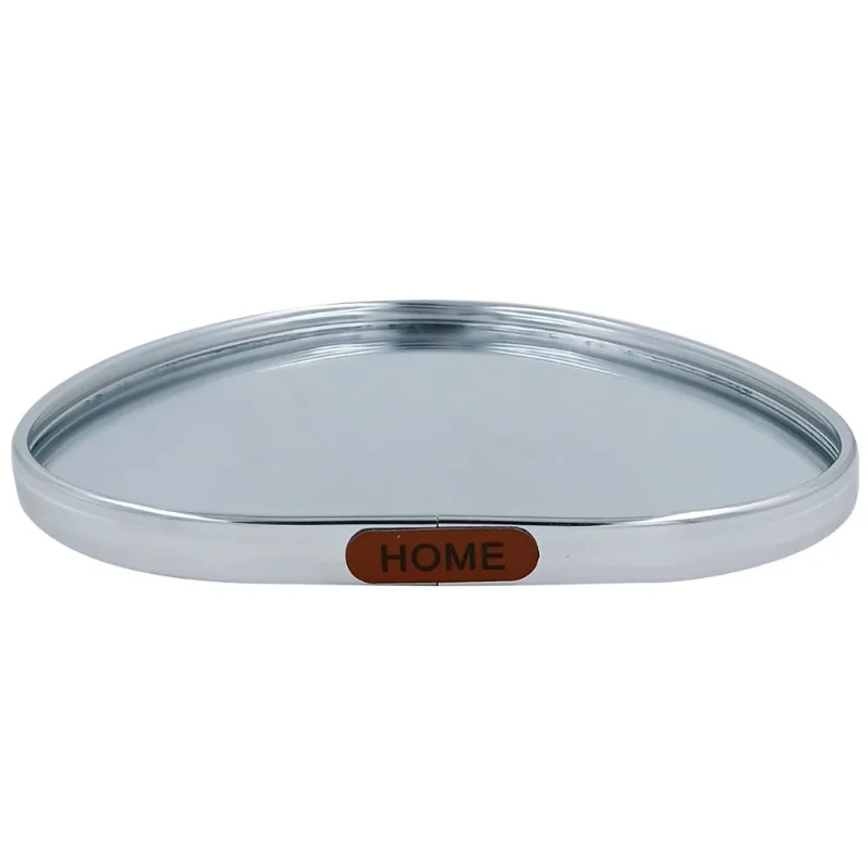 Bandeja Espelhada 20cm em Metal Fu Xing-Prata