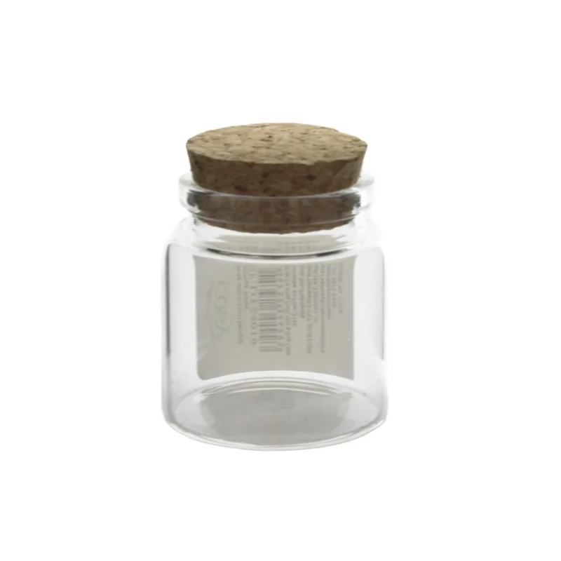 Pote C/ Tampa Cortiça 50ml em Vidro Fu Xing