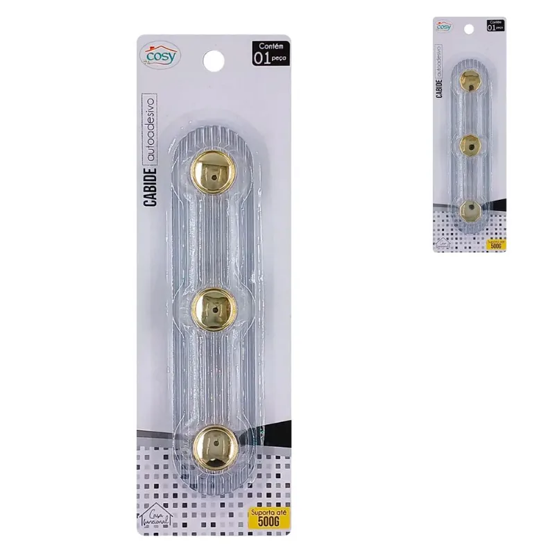 Ganchos Autoadesivo 18x4,5cm em Plástico Fu Xing-Modelos sortidos