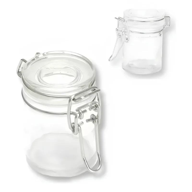 Mini Pote Hermético em Vidro 130ml c/ Tampa e Trava - Cosy