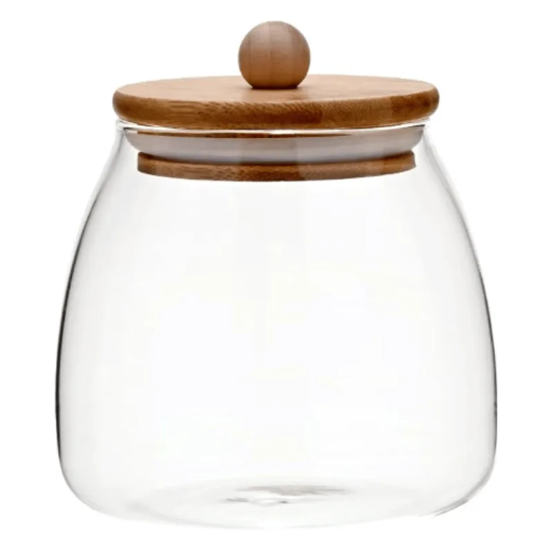 Pote Hermético em Vidro 500ml c/ Tampa em Bambu - Cosy