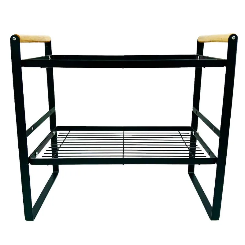 Prateleira Organizadora Multiuso 33x20cm em Metal Fu Xing-Preto