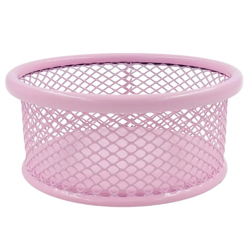 Porta Objetos Aramado 8,5cm em Metal Fu Xing-Rosa