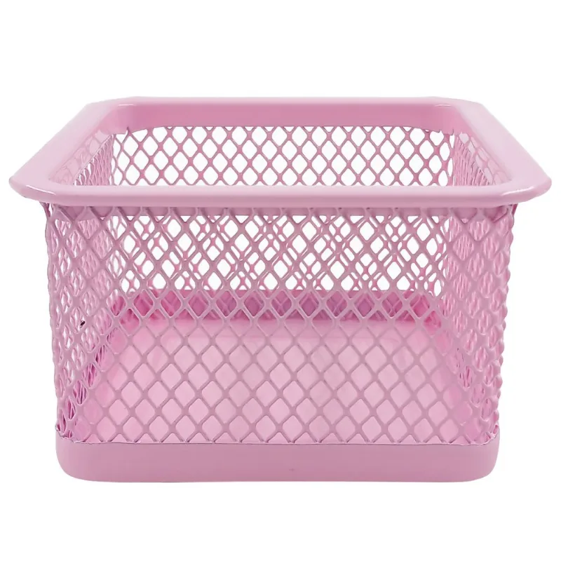 Porta Objetos Aramado 8cm em Metal Fu Xing-Rosa
