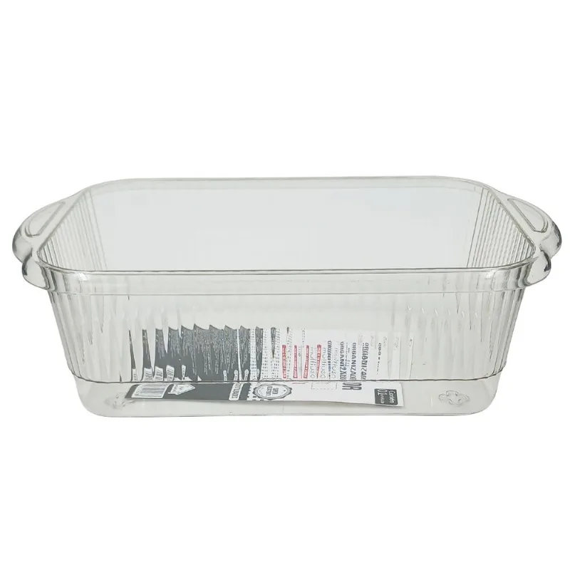Organizador Multiuso Retangular 26x15x8cm em Plástico Fu Xing