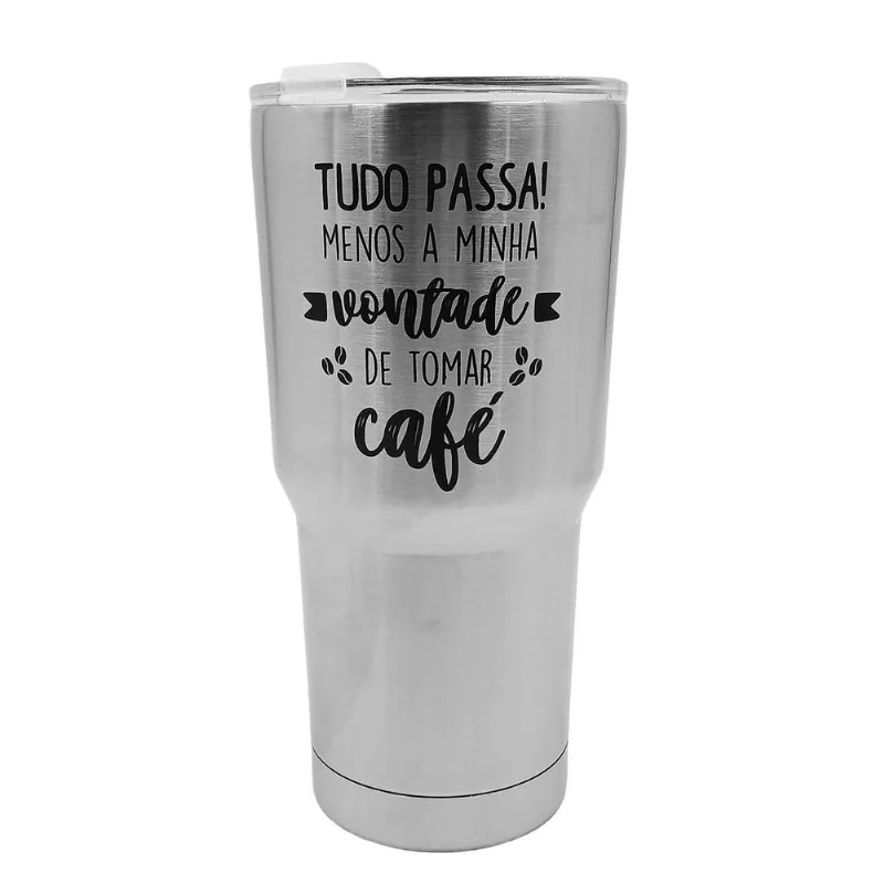 Copo Térmico Café C/ Tampa 500ml em Aço Fu Xing-Modelo 1