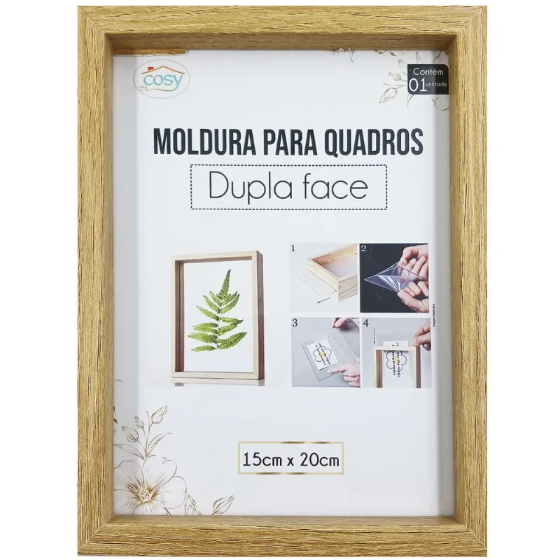 Porta Retrato Dupla Face 15x20cm MDF Fu Xing