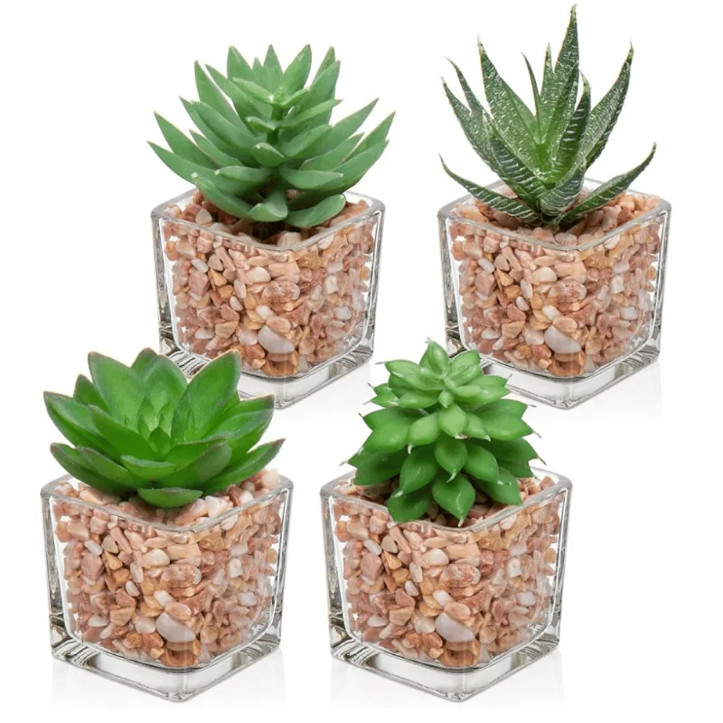 Planta Decorativa c/ Vaso de Cimento - Modelos Sortidos - Cosy