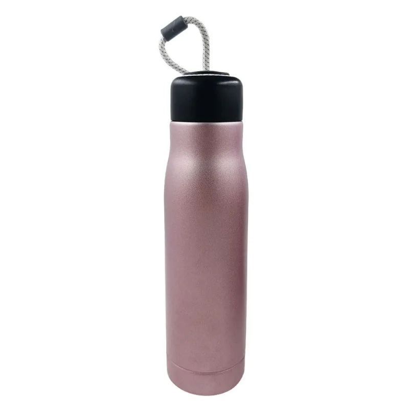 Garrafa Térmica 550ml em Aço Inox Fu Xing-Rosa