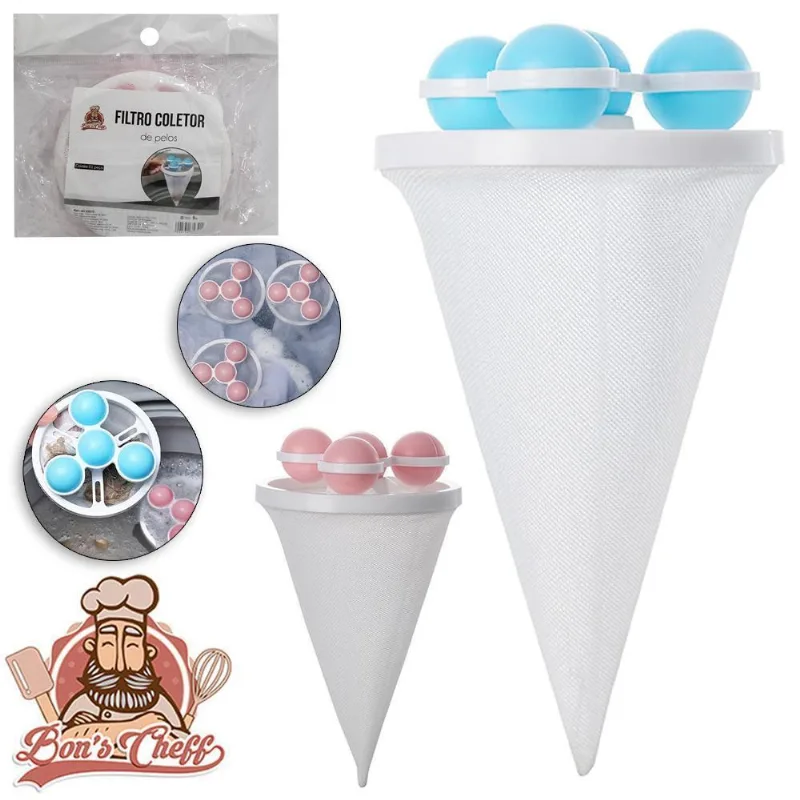 Coletor Cabelo Plastic Boia Giratoria 3 Bola Maquina Lavar