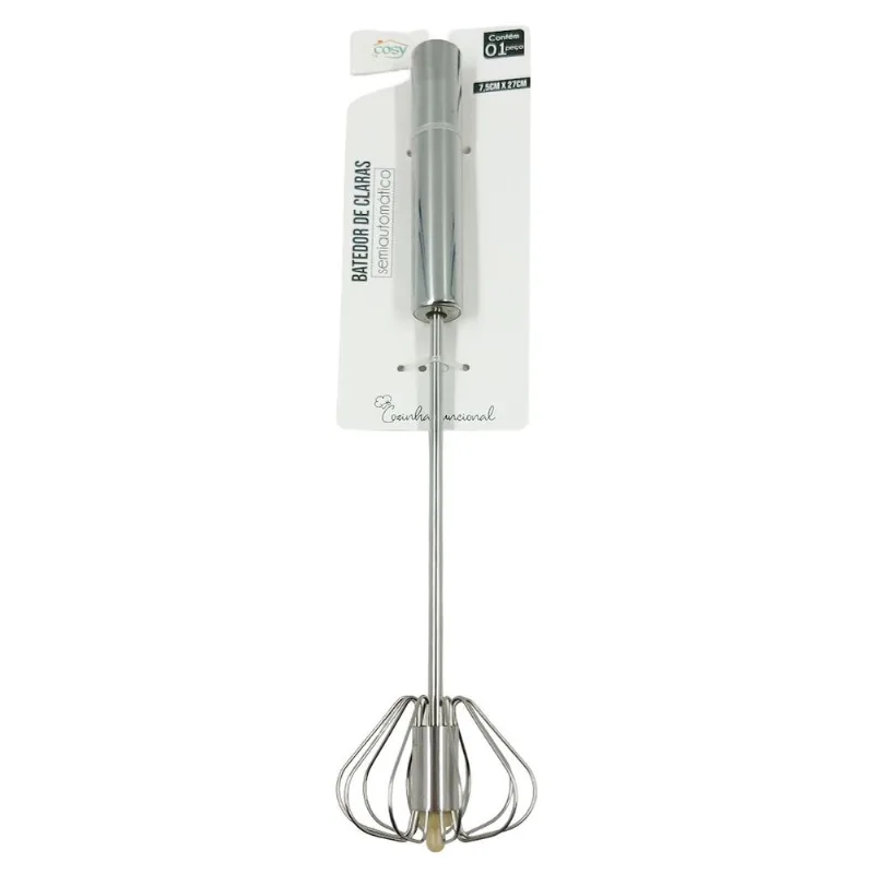 Batedor Manual 27x7,5cm em Metal Fu Xing