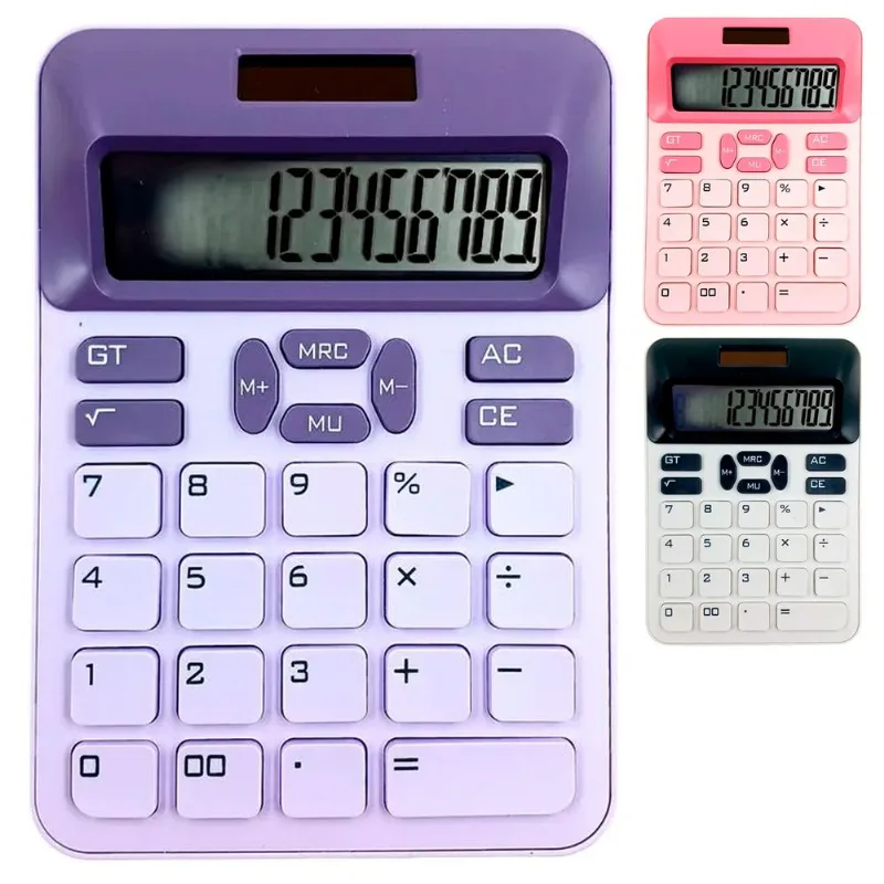Calculadora de Mesa 12 Dígitos 16x11cm em Plástico Fu Xing - SORTIDOS