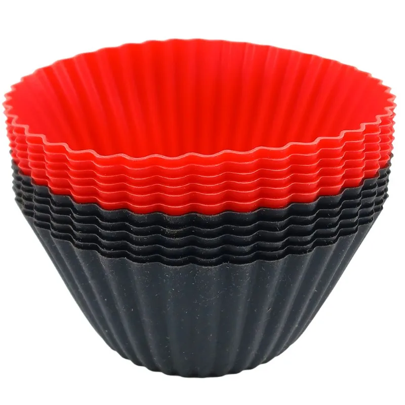 Jogo de Forma P/ Cupcake12 Peças 170ml em Silicone Fu Xing