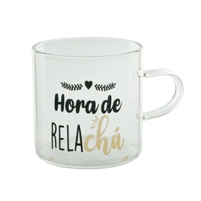 Caneca Frases Divertidas 180ml em Vidro Fu Xing-Modelo 1