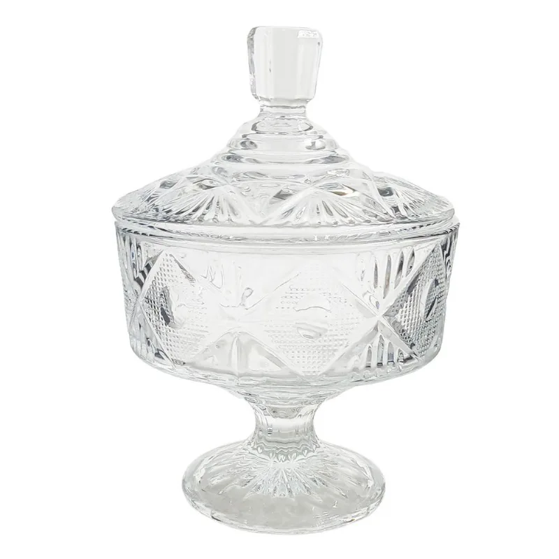 Potiche Decorativo 420ml em Vidro Fu Xing