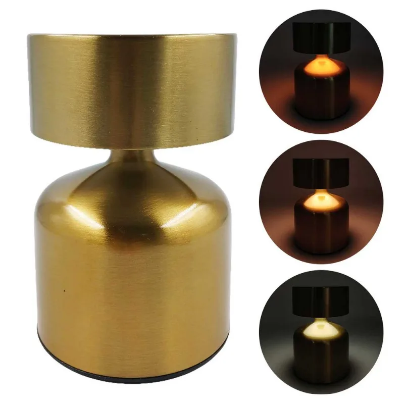 Luminária Led 13x9cm em Metal Fu Xing-Dourado