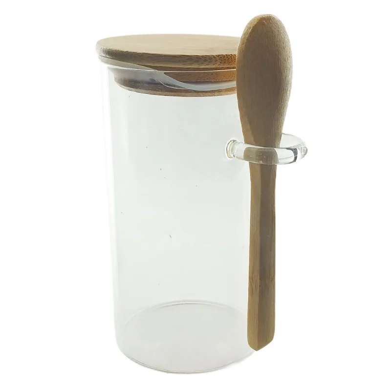 Pote Hermético Redondo 320ml em Vidro Fu Xing