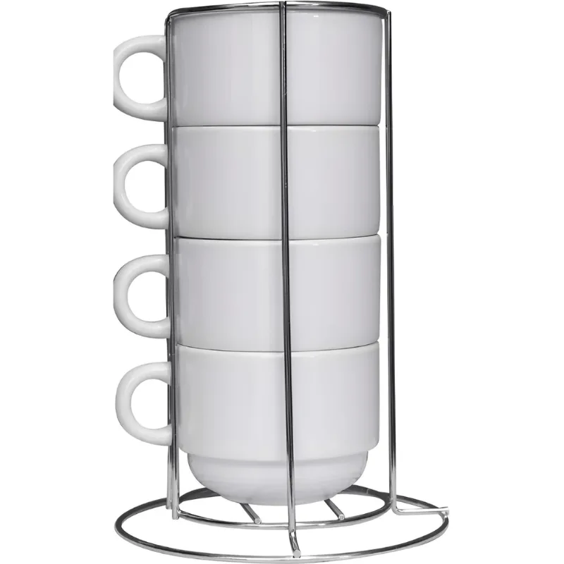 Jogo Suporte de Canecas com 4 Canecas 150ml - Cosy UNICA