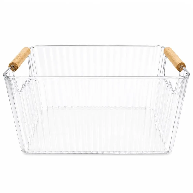 Organizador C/ Alça Bambu 20x30cm em Plástico Fu Xing