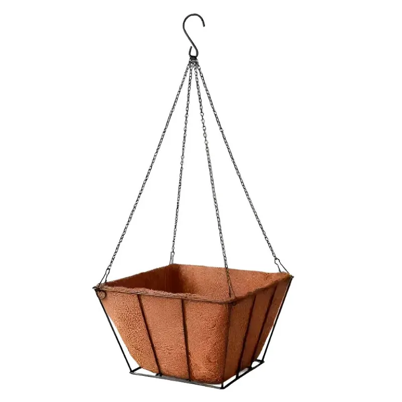 Cesto Suspenso 14x20x20cm em Fibra Natural Fu Xing Cesto Suspenso 10x20cm em Fibra Natural Fu Xing