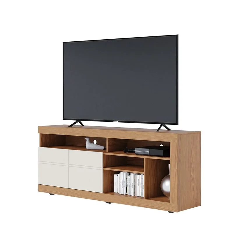 Rack Bancada Inajá para TVs até 65 Polegadas 2 Portas Freijo/ Off Matte - Colibri