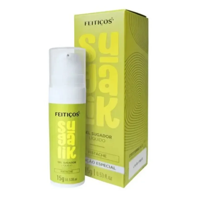 Sugalik Gel Sugador Líquido Pistache 15g - Feitiços Máscara Facial