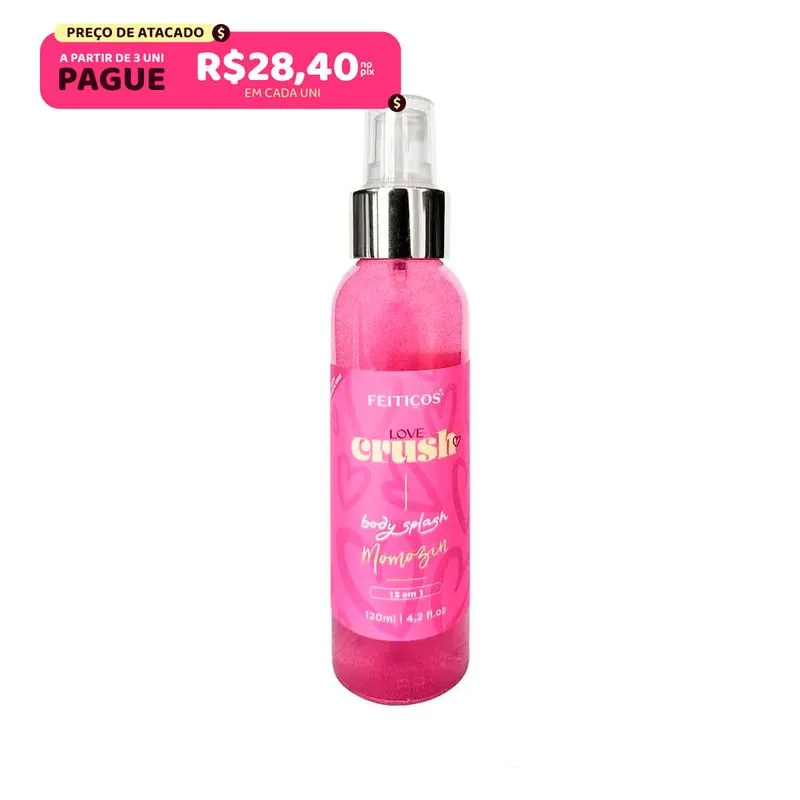 Body Splash Love Crush Momozin 12 em 1 120ml Feitiços