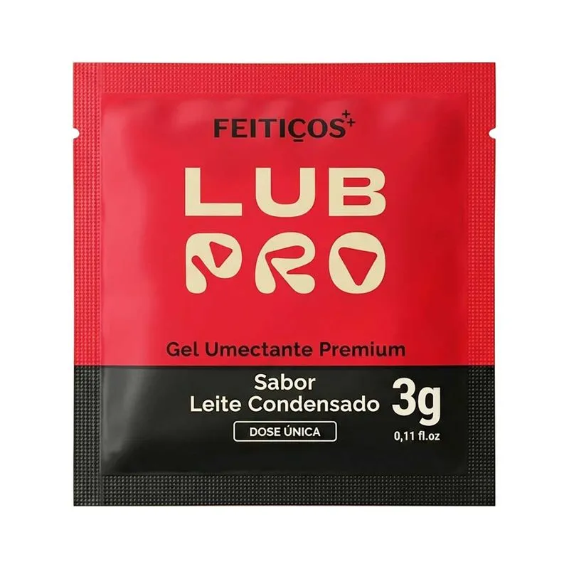 Sachê LubPro Premium Lubrificante com Sabor 3g Feitiços Aromáticos