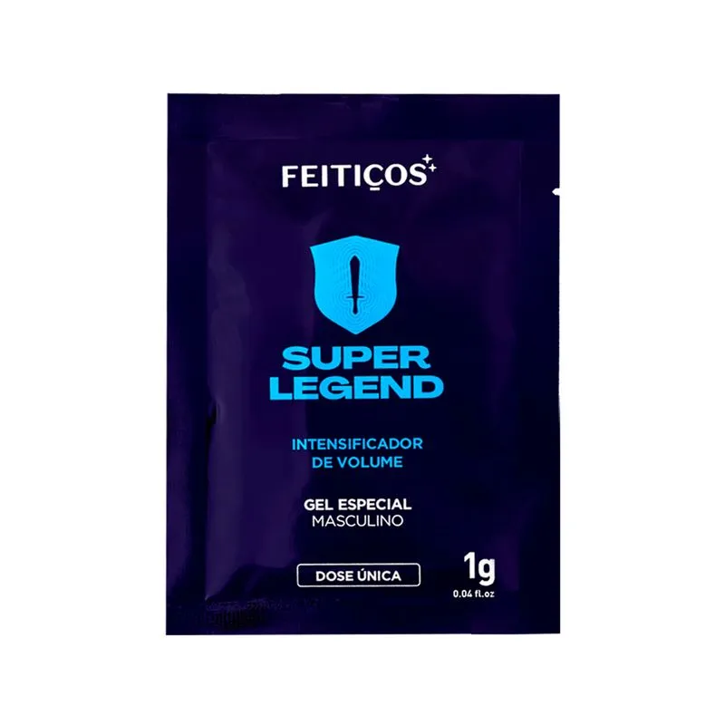 Sachê Super Legend Gel Intensificador de Volume Masculino 1G Feitiços
