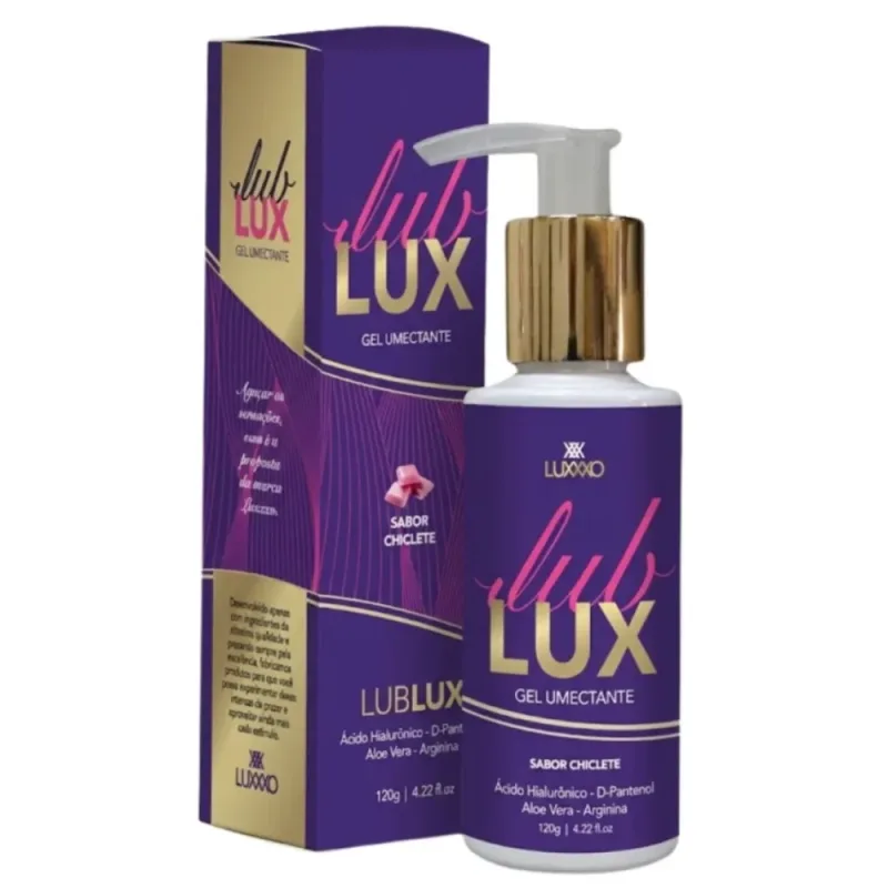 LUB LUX (Chiclete) - Contendo Ácido Hialurônico - D-Pantenol - Aloe Vera - Arginina - 120g