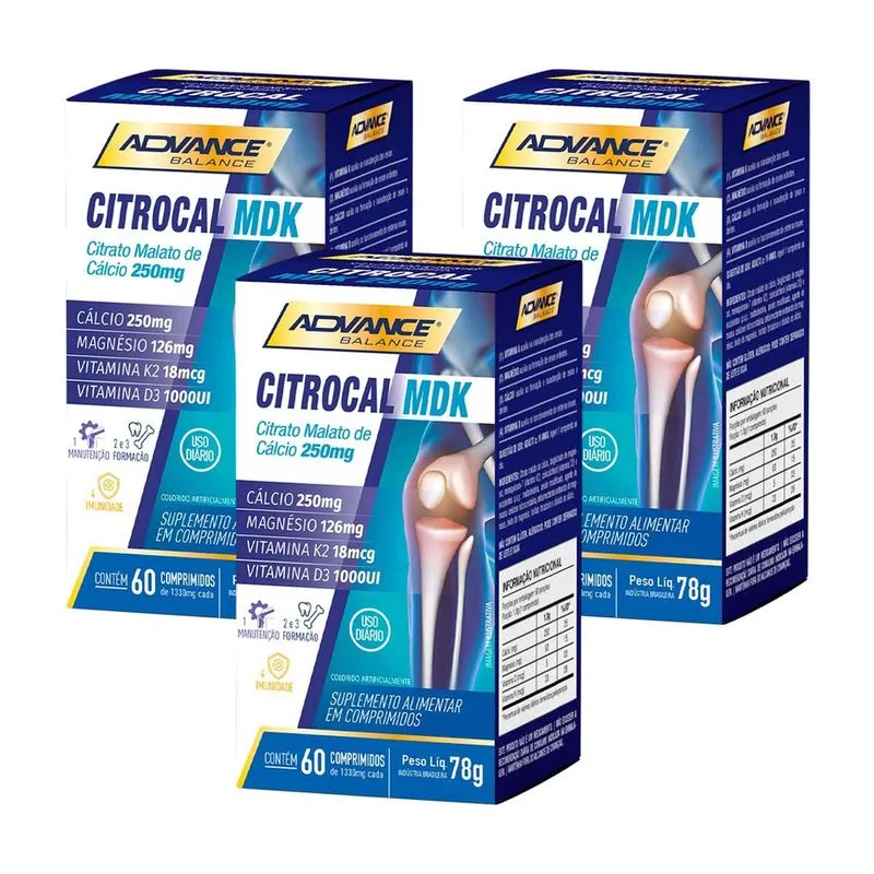 Kit 3 und Citrocal mdk 250mg Advance 60cpr