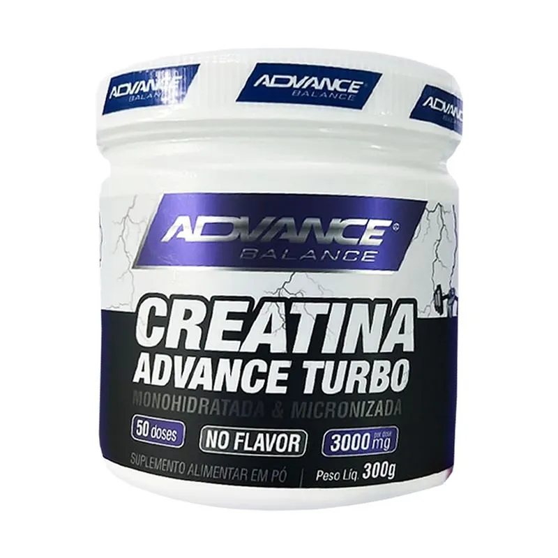 Kit 3 Creatina Advance Turbo No Flavor 300g