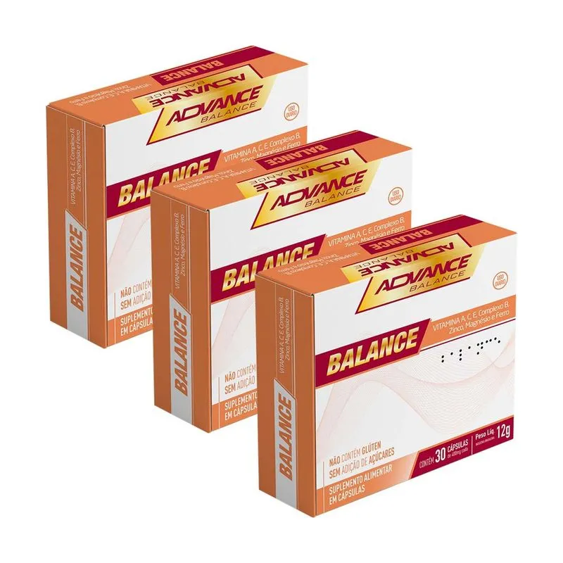 Kit 3 und Balance 600mg Advance Balance 30 cps
