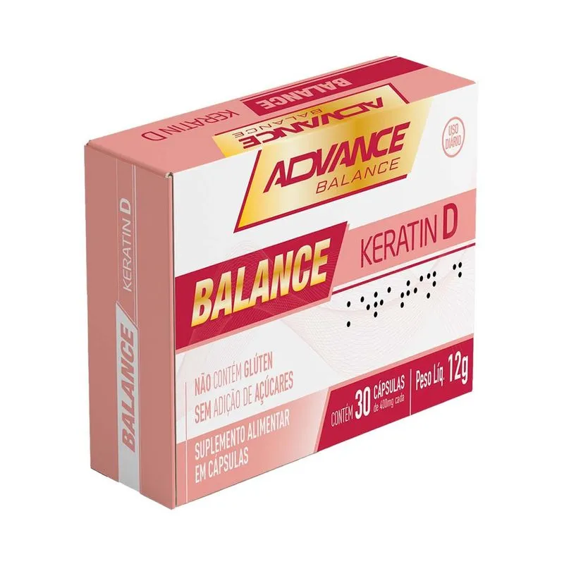 Balance Keratin D 600mg Advance Balance 30 cps
