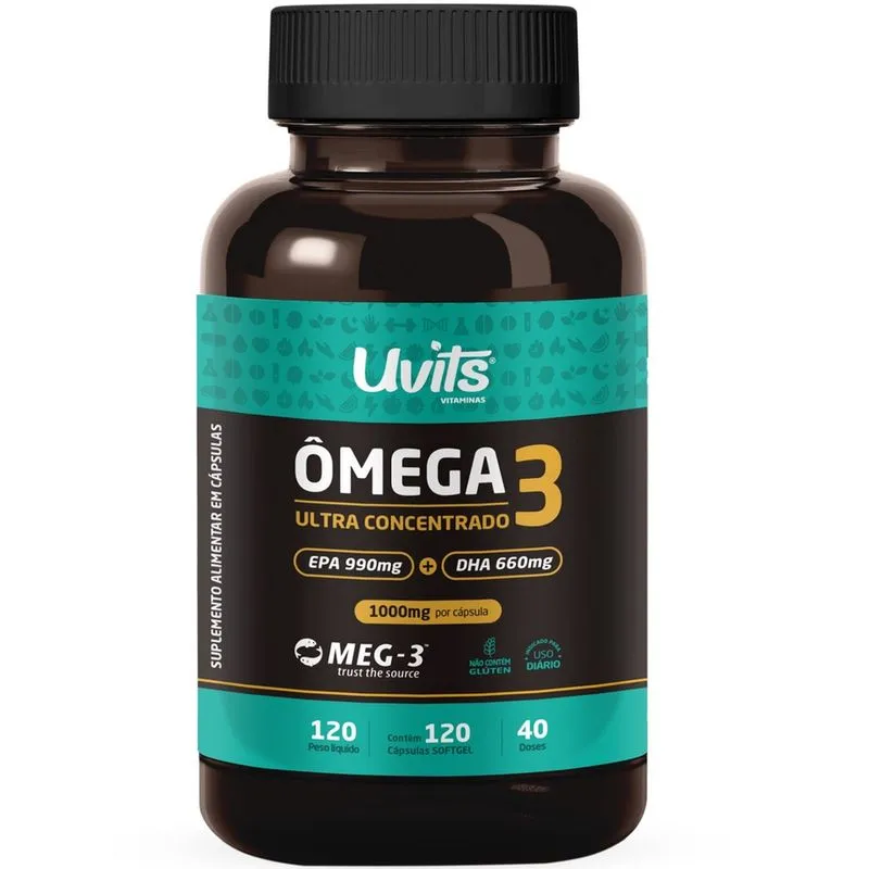 Ômega 3 Ultraconcentrado 120 Cápsulas