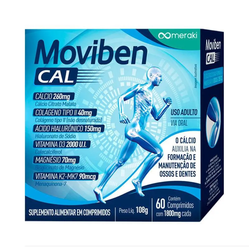 Suplemento Alimentar Moviben Cal 60 Comprimidos