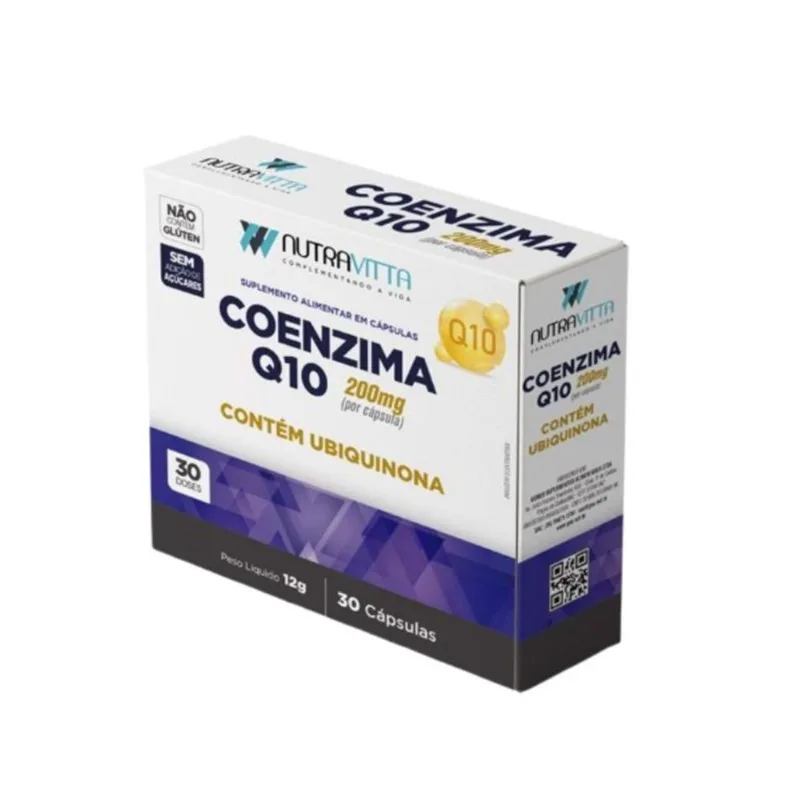 Nutravitta Coenzima Q10 200mg 30 Cápsulas NUTRA VITTA COENZIMA Q10 200MG 30CAP