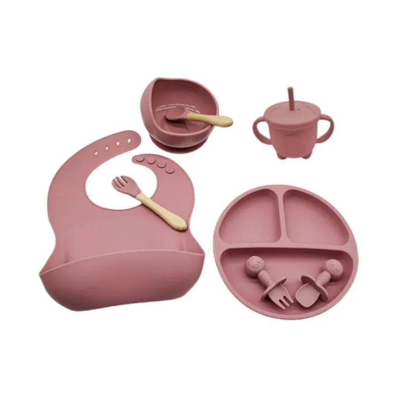 Kit Silicone Introdução Alimentar Lilás 10 Peças Bm 36