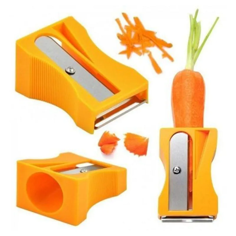 Kit Com 05 Descascador De Cenoura Apontador Ralador Legumes