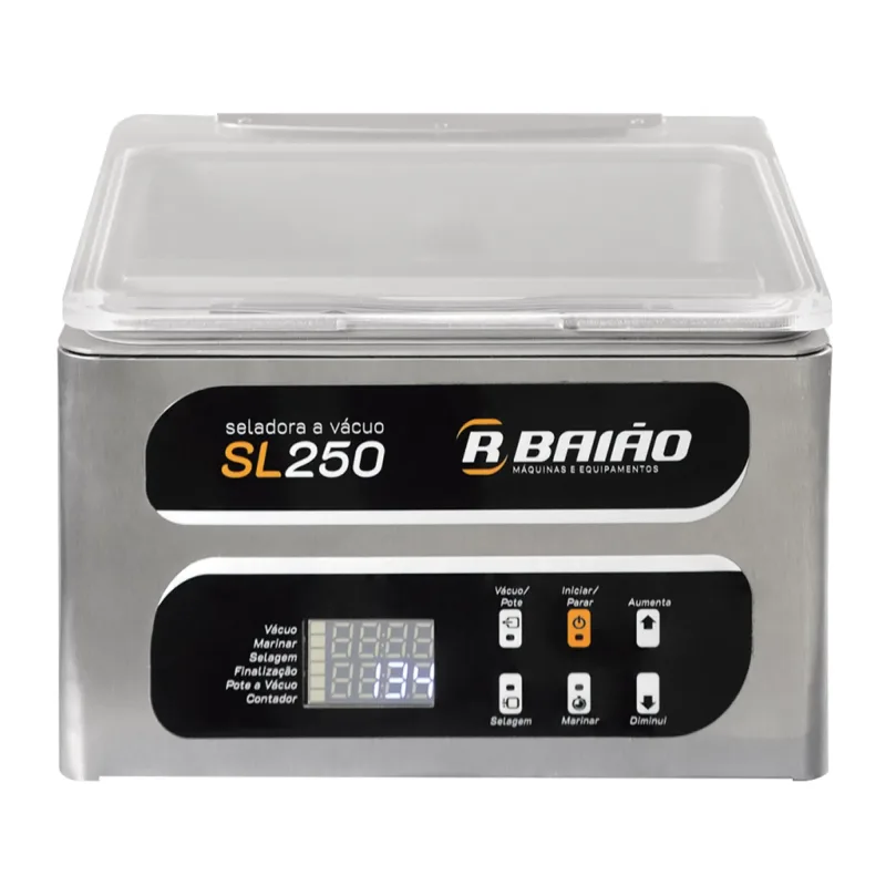 Seladora a Vácuo de Câmara de Mesa R. Baião 25cm 220V SL250