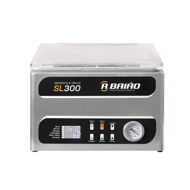 Seladora a Vácuo de Câmara de Mesa R. Baião 30cm 220V SL300
