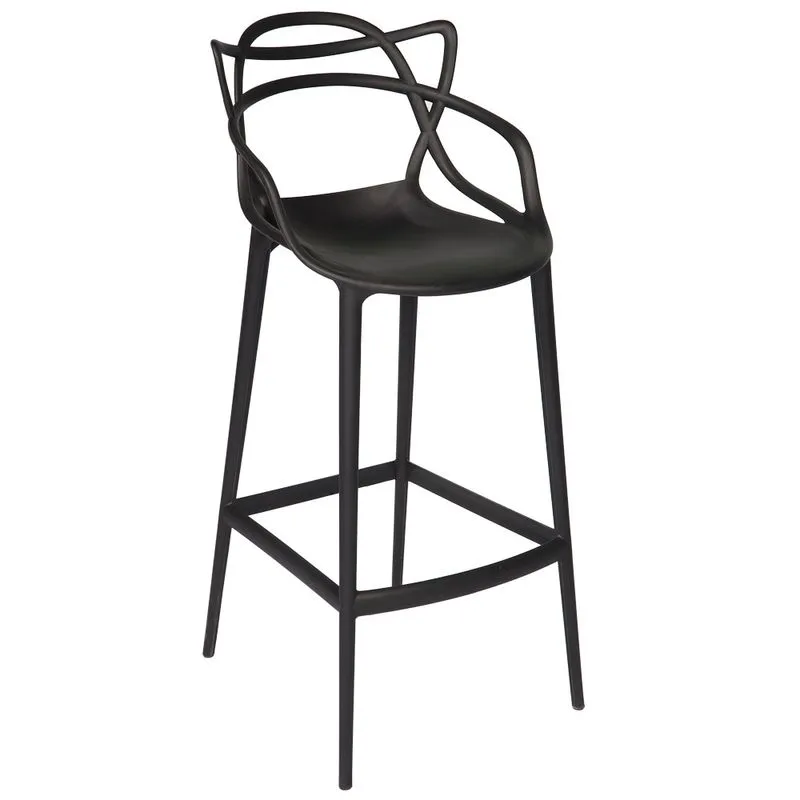 Banqueta Média Masters Allegra - 66 Cm - Preto