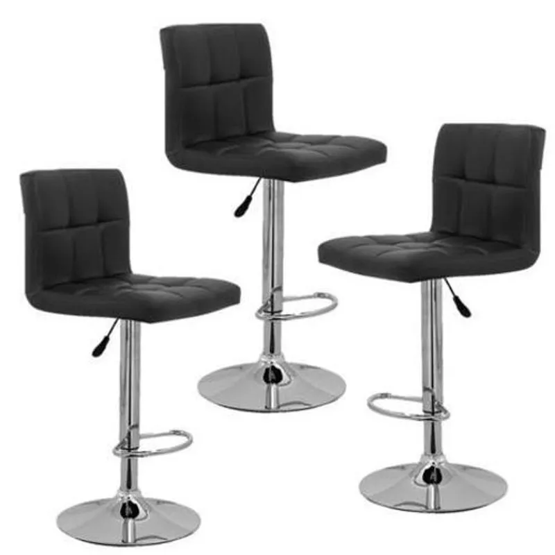 Kit Com 3 Banquetas Gomos Confort Em Courssimo, Giratria,