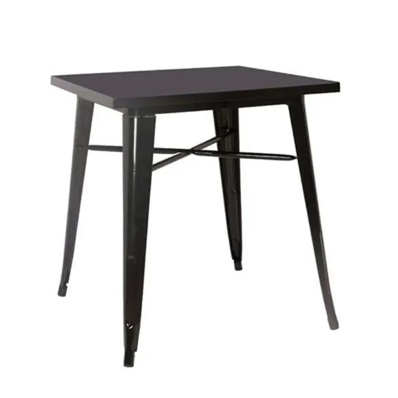 Mesa Bar Quadrada Tolix Iron Preto 80x80