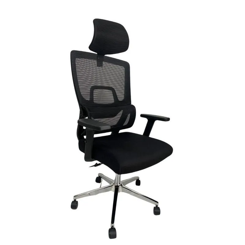 Cadeira De Escritório Presidente Ergonômica Tela Mash Reclin