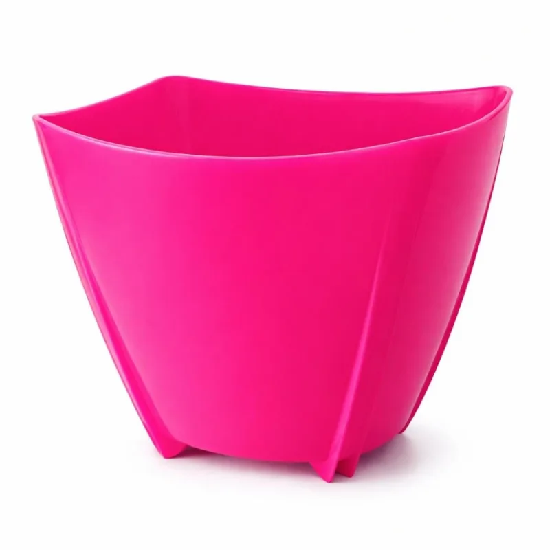 Champanheira Rosa 12L Polipropileno Balde de Gelo Cachepô