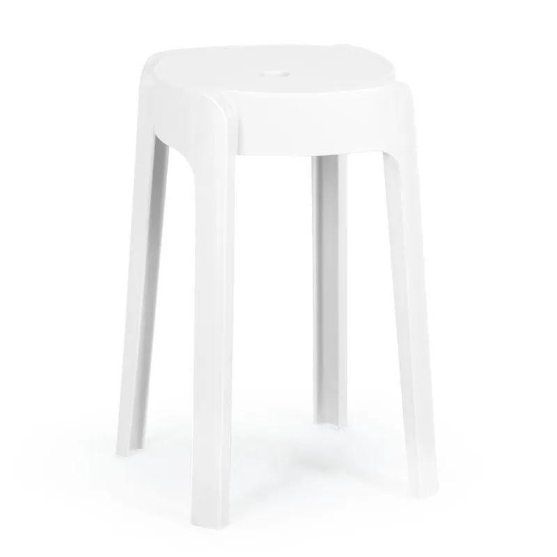 Banqueta Baixa Empilhável Nordica - Branco