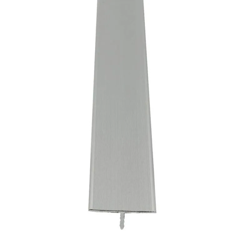 Perfil T Mesmo Nível Em Alumino Sem Base Para Piso Laminado - Homeney Cor Natural Fosco Metragem 3m