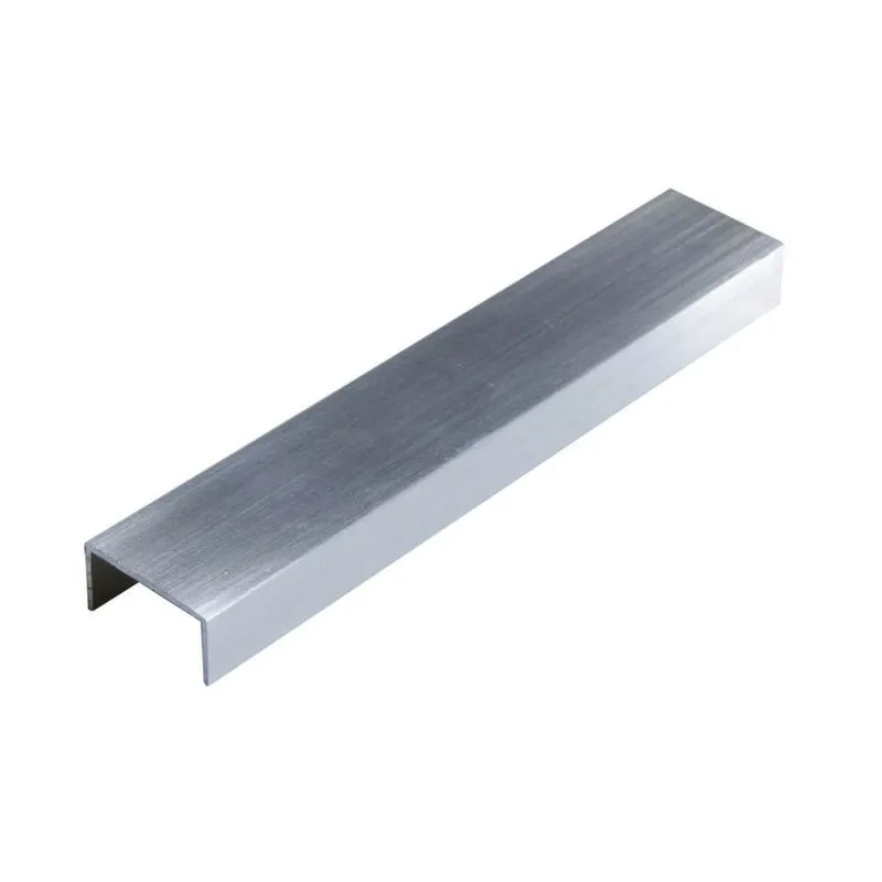 Listelo Largo Tibre Em Alumínio 20mmx10mm - Homeney Cor Alumínio Escovado Metragem 2m