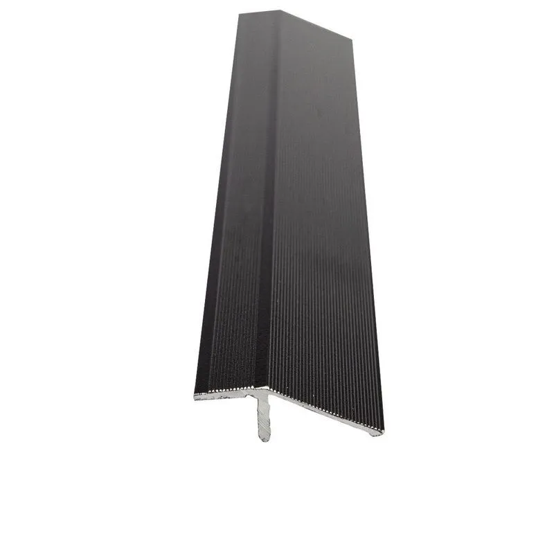 Perfil Redutor Metálico Sem Base Para Piso Laminado 7mm - Homeney Cor Fumê Metragem 3m
